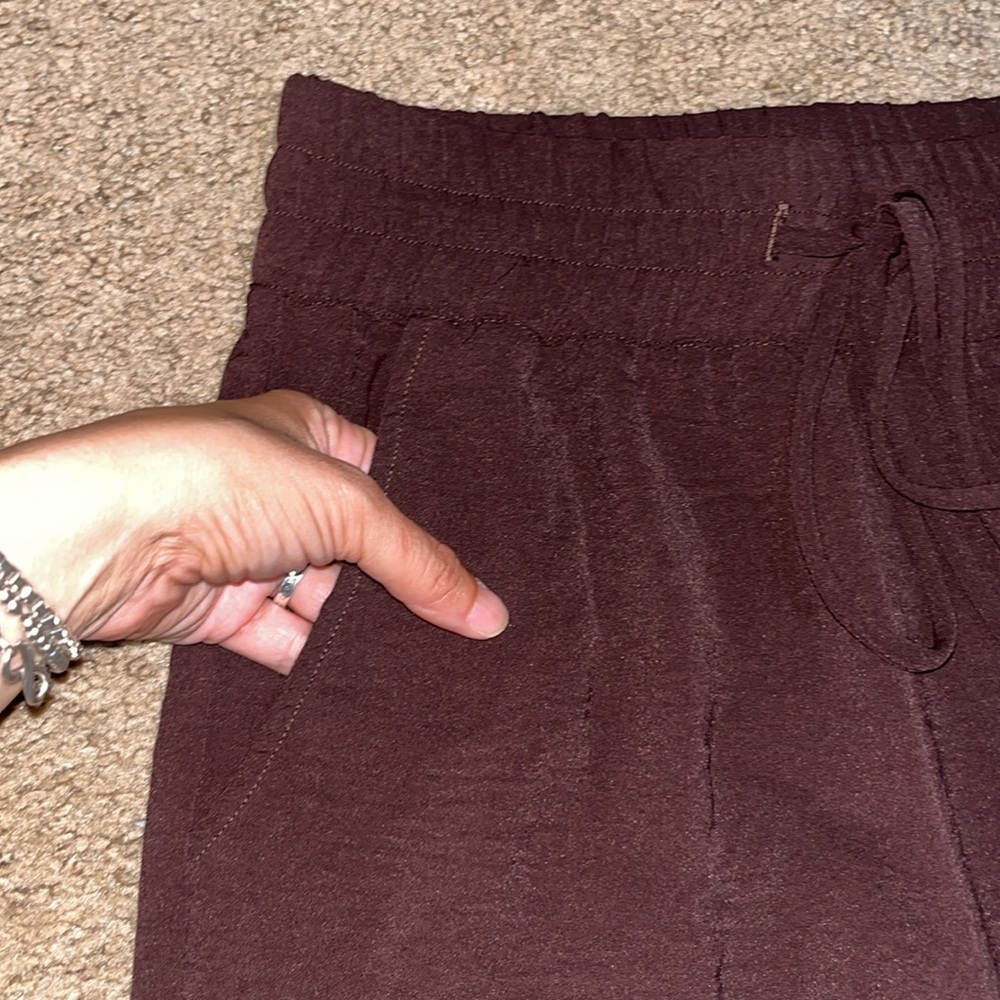 The Lady & The Sailor High Waisted Drawstring Pants Chocolate Air Flow 1 XS-S - Picture 5 of 9